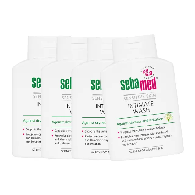 【SEBAMED 施巴】衛生護潔露200mlx4入(總代理)