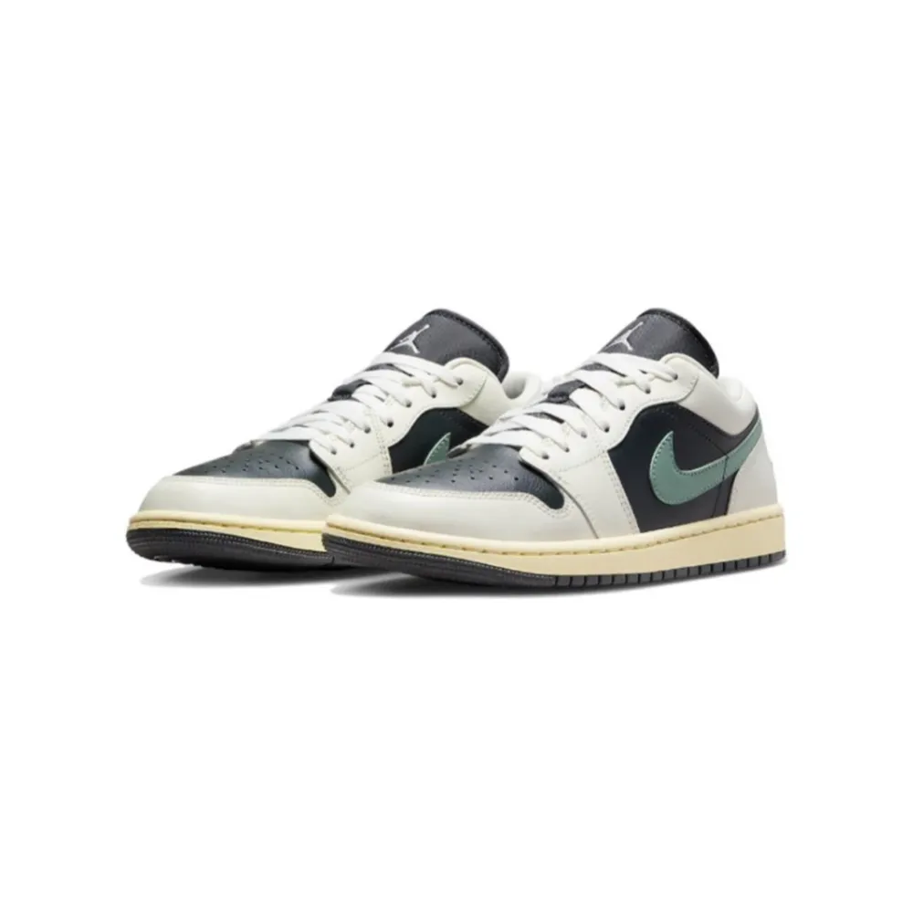 【NIKE 耐吉】Air Jordan 1 Low Jade Smoke 菸草 黑綠 倒鉤平替版 休閒鞋 女鞋 男女段(DC0774-001)