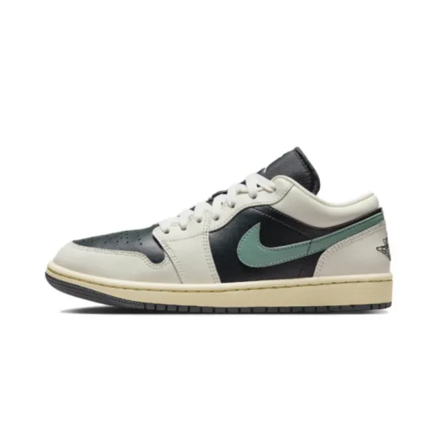 【NIKE 耐吉】Air Jordan 1 Low Jade Smoke 菸草 黑綠 倒鉤平替版 休閒鞋 女鞋 男女段(DC0774-001)