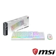 【MSI 微星】鍵鼠墊超值組★VIGOR GK30 COMBO WHITE 電競鍵盤滑鼠組(GK30+GM11+GD22)