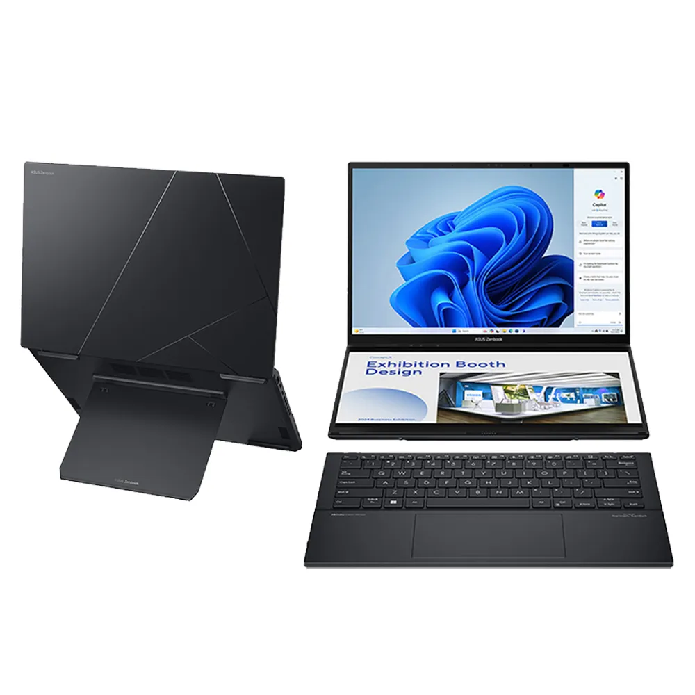 【ASUS 華碩】14吋Ultra 9輕薄筆電(ZenBook Duo UX8406MA/Ultra 9-185H/32G/1TB SSD/W11/EVO/OLED)