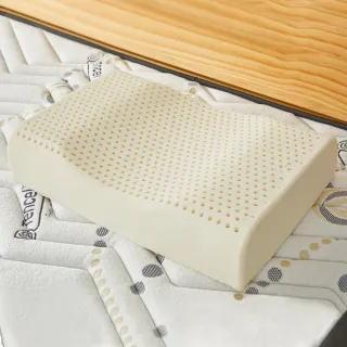 【班尼斯】經典天然乳膠枕頭-三款任選-百萬馬來西亞製正品保證•附抗菌布套、手提收納袋(乳膠枕)