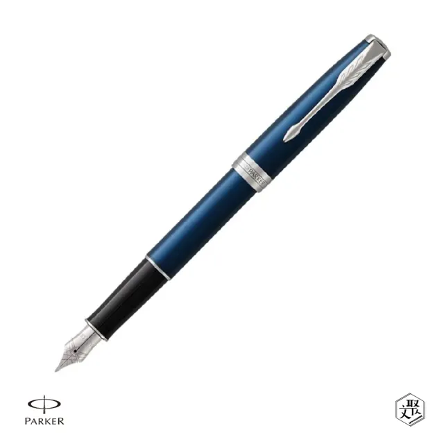 【PARKER】派克 卓爾系列 海洋藍白夾 F尖 鋼筆 免費刻字(原廠正貨)