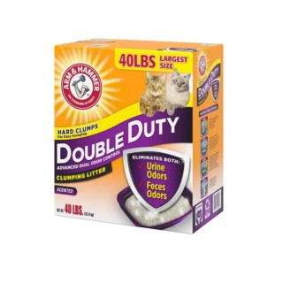 【ARM&HAMMER 鐵鎚】雙效加強除臭貓砂40LB*1入