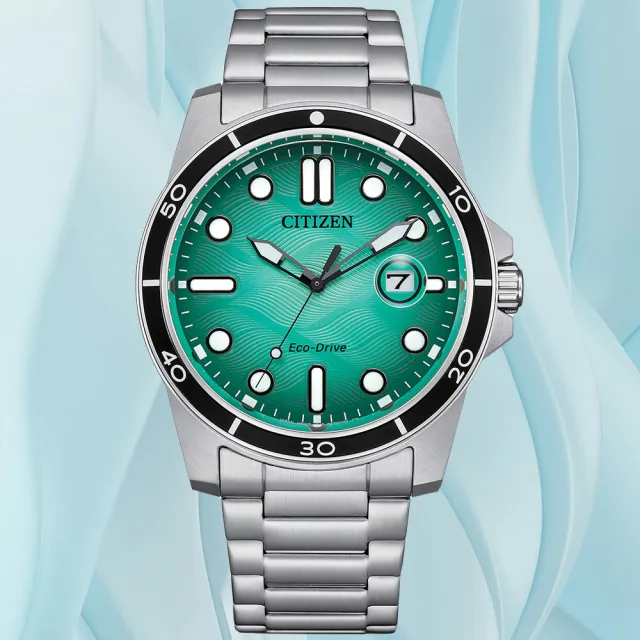 【CITIZEN 星辰】GENTS系列 水波紋 光動能腕錶 錶 手錶 送禮 (AW1816-89L)