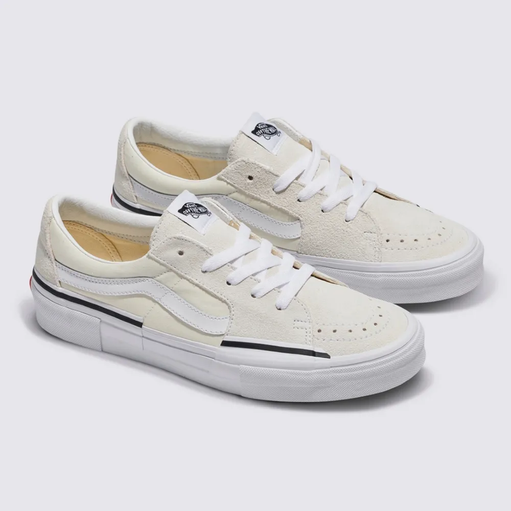 【VANS 官方旗艦】SK8-Low Rearrange 男女款米白色滑板鞋/休閒鞋/帆布