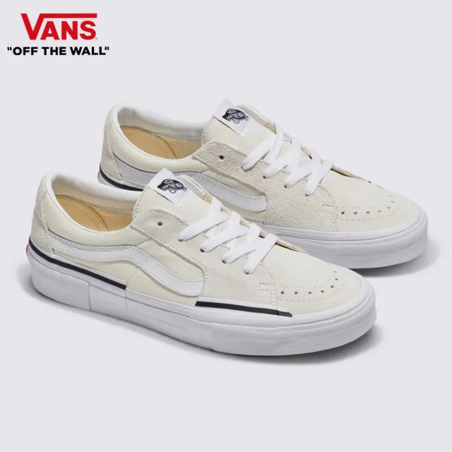 【VANS 官方旗艦】SK8-Low Rearrange 男女款米白色滑板鞋/休閒鞋/帆布