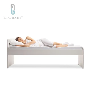 【L.A. Baby】天然乳膠床墊3尺5cm單人床墊(附白色網布套)