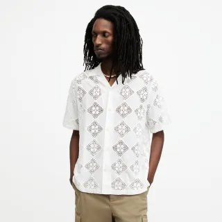 【ALLSAINTS】VISTA 寬鬆花卉刺繡短袖夏威夷襯衫 MS516Z(舒適版型)
