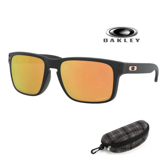 【Oakley】奧克利 HOLBROOK 亞洲版 輕量運動太陽眼鏡 OO9244 49 霧黑框水銀鍍膜深茶鏡片 公司貨