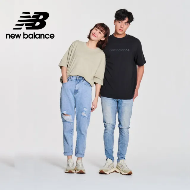 【NEW BALANCE】NB 棉質短袖上衣_男性_黑色_MT41559BK(美版 版型偏大)