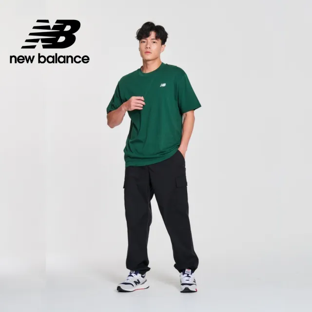 【NEW BALANCE】NB 圓領短袖上衣_男性_墨綠色_MT41509NWG(美版 版型偏大)