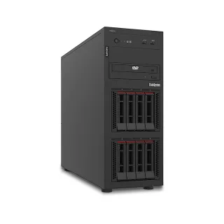 【Lenovo】E-2324G 四核熱抽直立伺服器(ST250 V2/E-2324G/16G/2TBx2 SAS/550W/Non-OS)