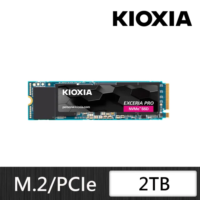 【KIOXIA  鎧俠】Exceria Pro SSD M.2 2280 PCIe NVMe 2TB Gen4x4(LSE10Z002TG8)