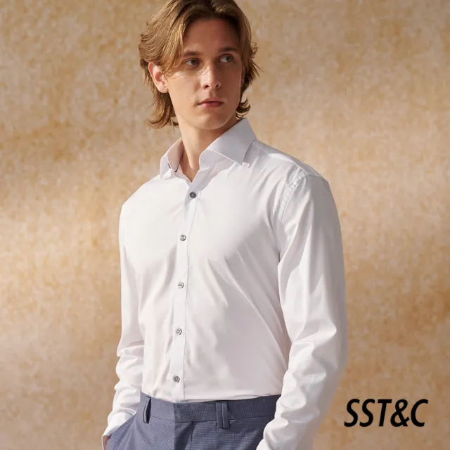 【SST&C 超值限定.】EASY CRAE 白色素面標準版襯衫0312400003