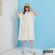 【gozo】肌理紋兩件式開襟背心洋裝(兩色)