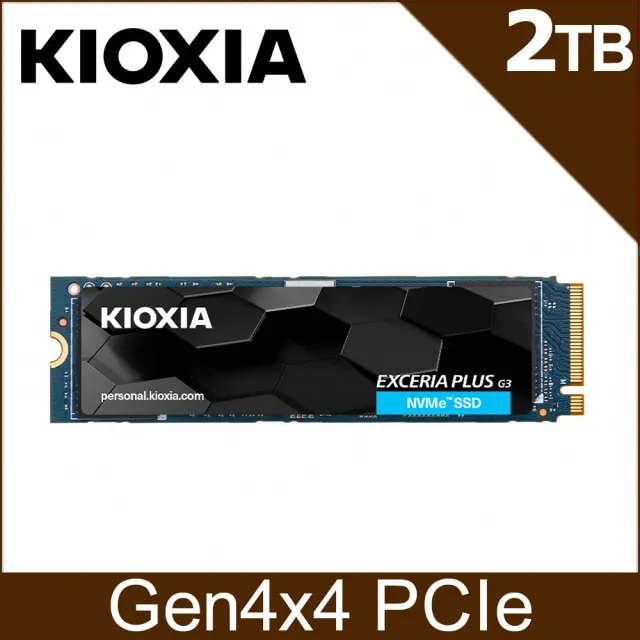 KIOXIA 鎧俠】EXCERIA Plus G3 2TB M.2 2280 PCIe 4.0 SSD固態硬碟
