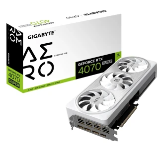 【GIGABYTE 技嘉】GeForce RTX4070 SUPER AERO OC 12G 顯示卡