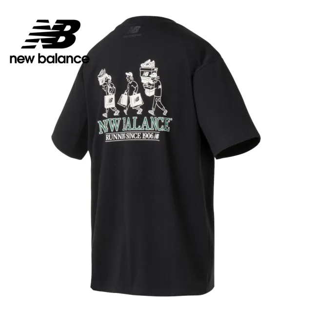 【NEW BALANCE】NB BOY系列 Shopper插畫短袖上衣_MT41962BK_男性_黑色