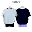 【betty’s 貝蒂思】假兩件愛心刺繡短袖T-shirt(共二色)
