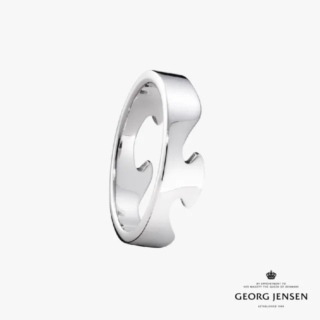 【Georg Jensen 官方旗艦店】FUSION 外圈戒指(18K白金 戒指)