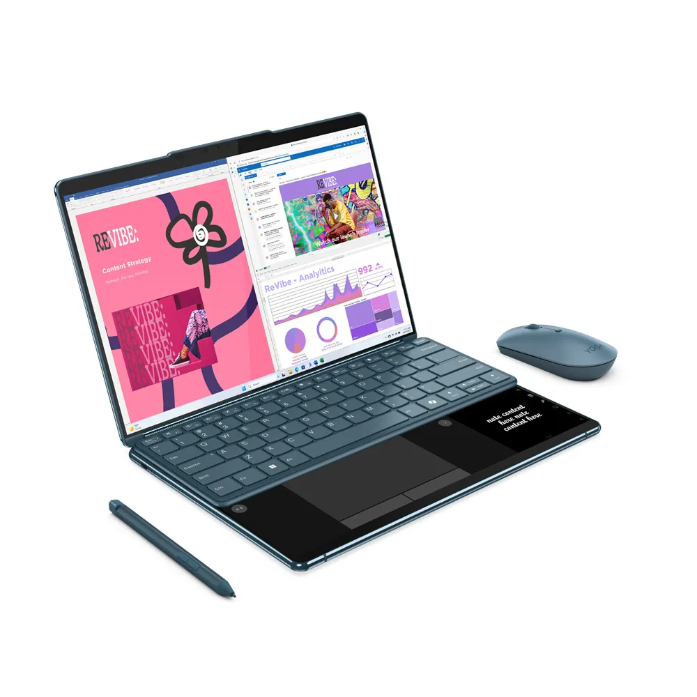 【Lenovo】13.3吋Ultra 7輕薄AI筆電(Yoga Book 9 83FF0029TW/Ultra 7 155U/32G/1TB SSD/W11P/綠)