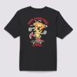 【VANS 官方旗艦】Pizza 中童款黑色印花短袖T恤