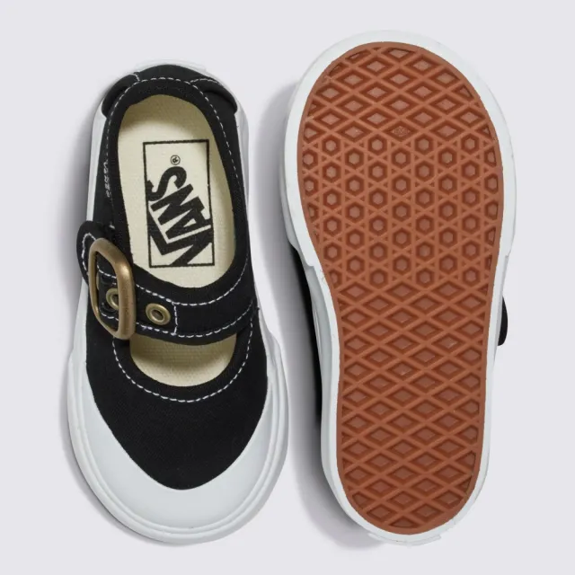 【VANS 官方旗艦】Mary Jane 小童款黑白色滑板鞋/休閒鞋