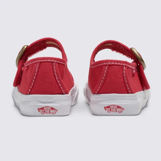 【VANS 官方旗艦】Mary Jane 小童款紅色滑板鞋/休閒鞋