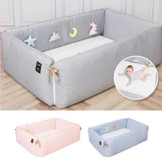 【gunite】落地式沙發嬰兒陪睡床0-6歲 四件組(多色可選)