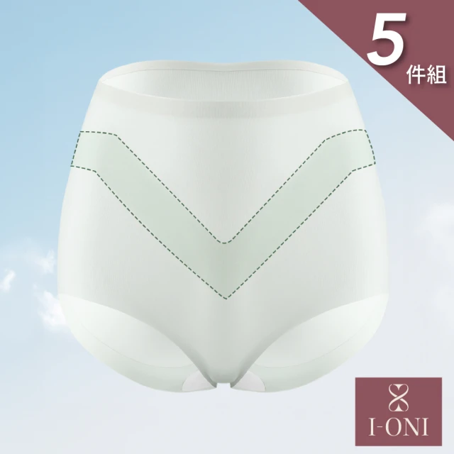 I-ONI 愛歐妮I-ONI 愛歐妮 6件-高腰收覆石磨烯冰絲面膜內褲(L-2XL/顏色隨機/高腰內褲)