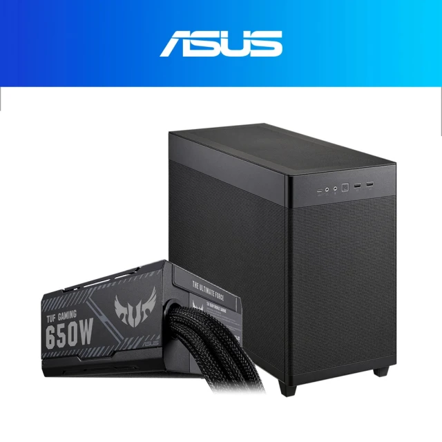 ASUS 華碩 機殼+650W★AP201 ASUS PRIME電腦機殼(黑)+TUF GAMING 650W 電源供應器