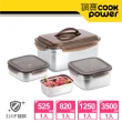 【CookPower 鍋寶】316不鏽鋼保鮮盒達人4入組(EO-BVS351122082531)