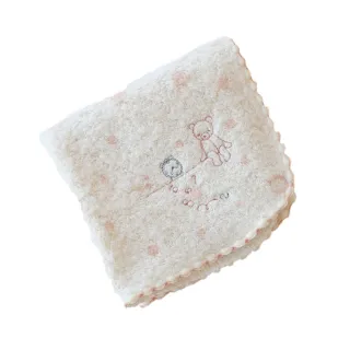 【KONTEX】日本有機棉點點小方巾小手帕-2件組(日本製、有機棉)