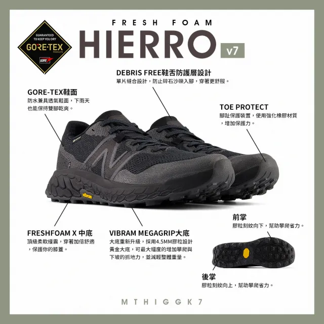 【NEW BALANCE】NB GORETEX越野跑鞋_男性_黑色_MTHIGGK7-2E