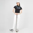 【LE COQ SPORTIF 公雞】高爾夫系列 女款白色大LOGO印花防水透氣雨帽/棒球帽 QLT0J130