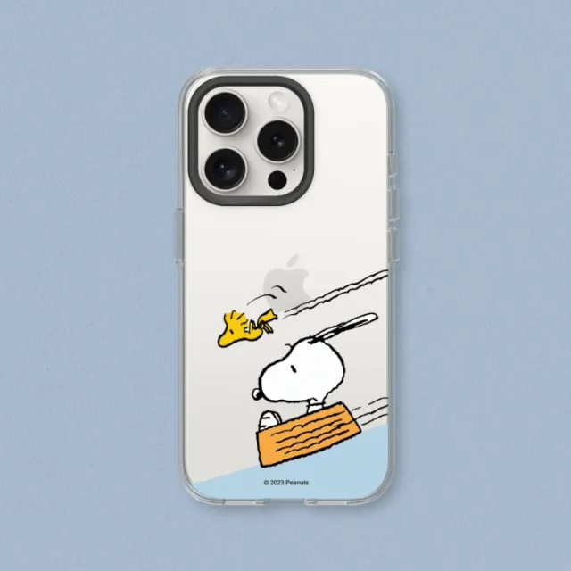 【RHINOSHIELD 犀牛盾】iPhone 15系列  Clear透明防摔手機殼/史努比-溜滑梯(Snoopy)