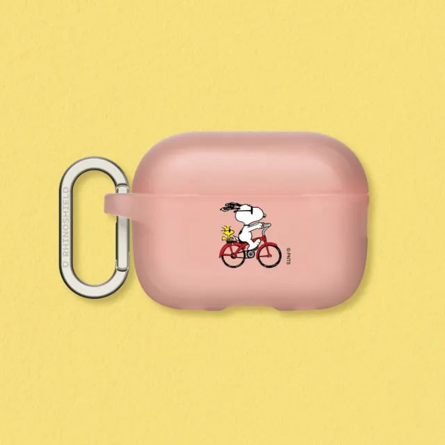 【RHINOSHIELD 犀牛盾】AirPods Pro2/Pro/第3/2/1代 無線耳機保護殼/史努比-Snoopy Ride The Bike(Snoopy)