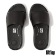 【FitFlop】D-LUXE 軟墊皮革涼鞋-女(黑色)