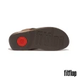 【FitFlop】LULU 軟墊結飾金屬皮革夾脚涼鞋-女(青銅)