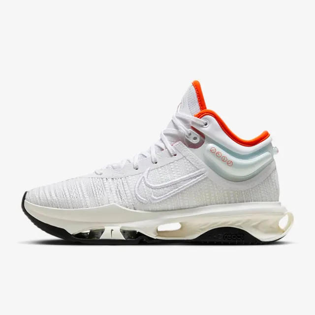 【NIKE 耐吉】籃球鞋 男鞋 運動鞋 包覆 緩震 AIR ZOOM G.T. JUMP 2 EP 白橘 DJ9432-104