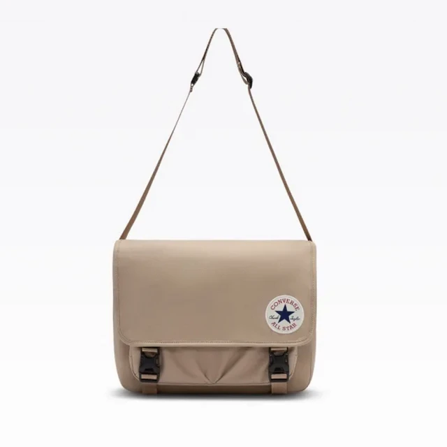 【CONVERSE】TAYLOR MESSENGER BAG 側背包 郵差包 男包 女包 卡其色(10026011-A03)