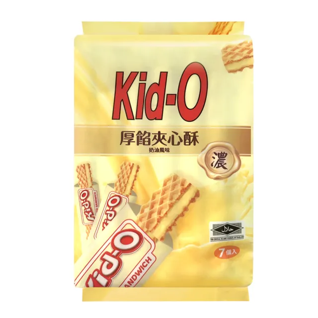 【KID-O】厚餡夾心酥91g-任選(奶油/巧克力/草莓)