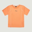 【Hang Ten】女裝-恆溫多功能-涼感彈性剪接線拚色短袖機能T恤(杏桃色)