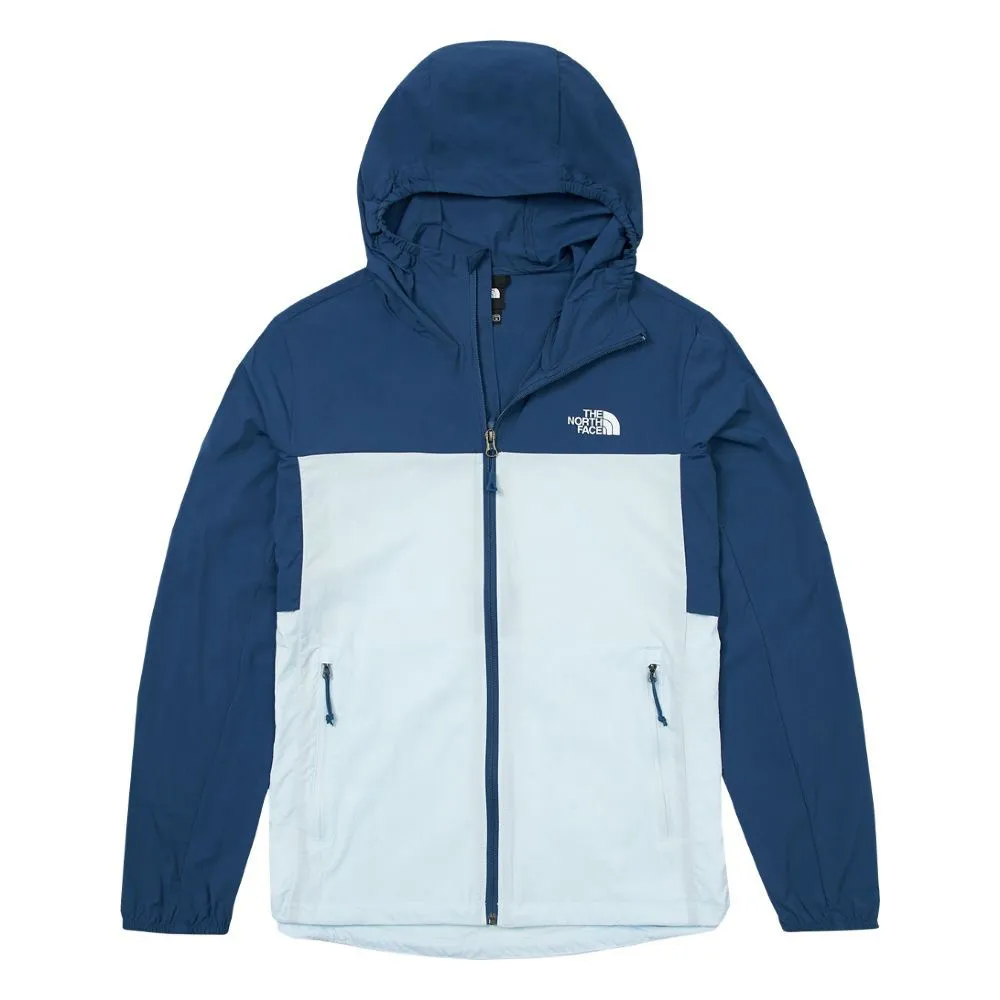 【The North Face】TNF 風衣外套 拼接涼感防曬 M SUN CHASE WIND JACKET - AP 男 藍(NF0A87VYTOU)