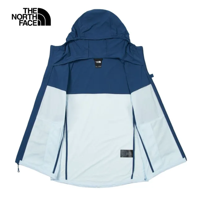 【The North Face】TNF 風衣外套 拼接涼感防曬 M SUN CHASE WIND JACKET - AP 男 藍(NF0A87VYTOU)