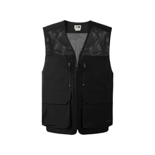 【The North Face】TNF 其他背心 多口袋 M UTILITY CAMP VEST - AP 男 黑(NF0A87V4JK3)