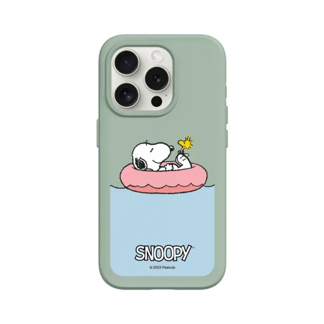 【RHINOSHIELD 犀牛盾】iPhone 15系列  SolidSuit背蓋手機殼/史努比-Chill moment(Snoopy)