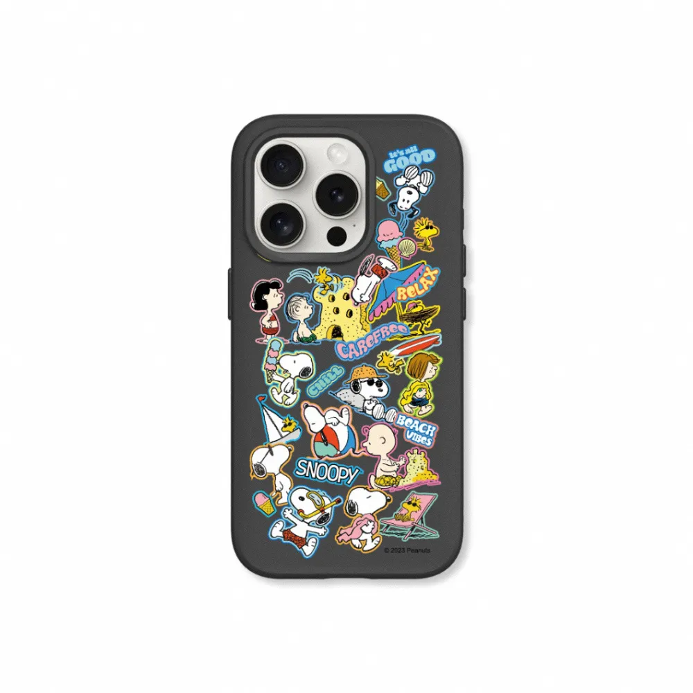 【RHINOSHIELD 犀牛盾】iPhone 15系列  SolidSuit背蓋手機殼/史努比-夏日活動(Snoopy)