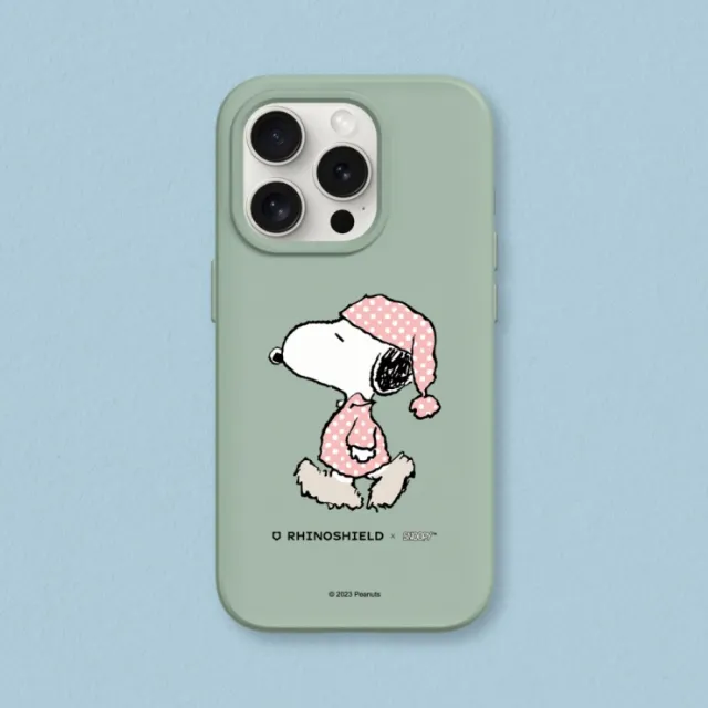 【RHINOSHIELD 犀牛盾】iPhone 15系列  SolidSuit背蓋手機殼/史努比-Snoopy Go to sleep(Snoopy)
